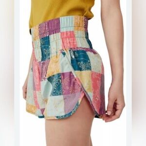 Free people movement patch work shorts athletic comfy boho indie core